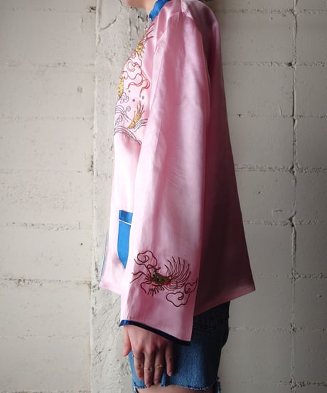1970's Dragon Embroidery Satin China Jacket PIBL