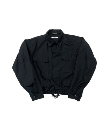 REMAKE Cropped Military Jacket BK
