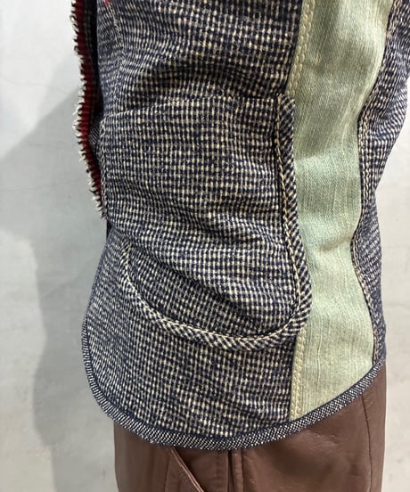 MARITHE FRANCOIS GIRBAUD　Embroidery Wool Jacket NV RE