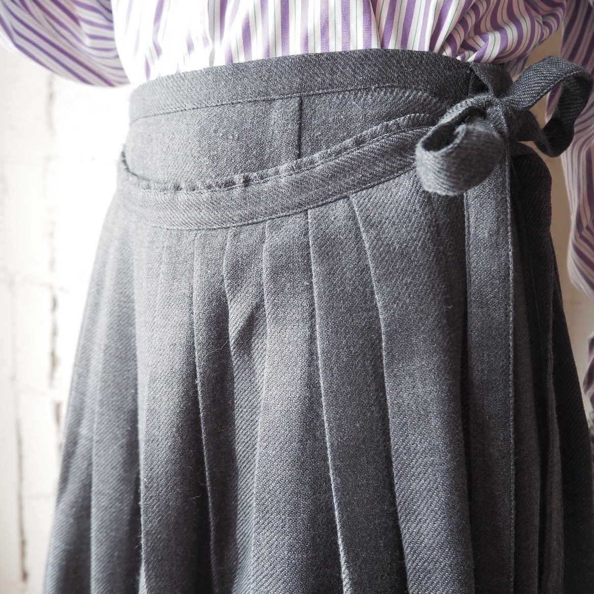 tricot COMME des GARÇONS Wrap Pleated Skirt GR