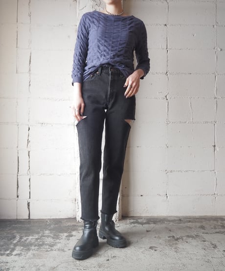 MM6 Emboss Design Knit PUR