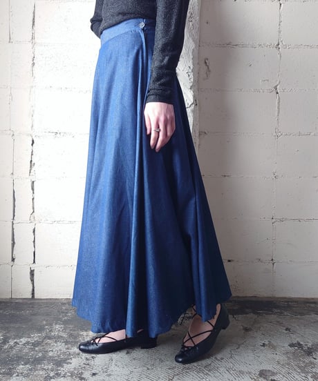 Denim Flared Skirt NV