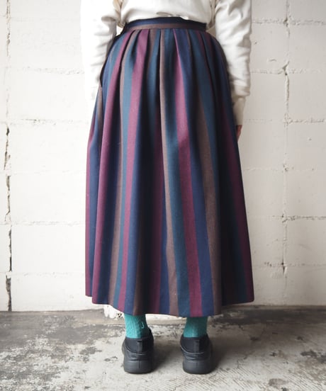 Stripe Tuck Skirt BURNV