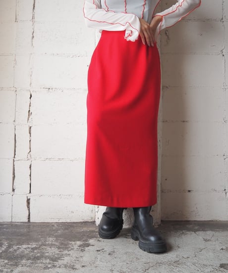 Back Slit Tight Skirt RE