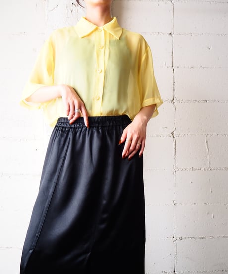 Short Sleeve Sheer Shirt YE