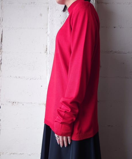 Pattern Mock Neck Knit RE
