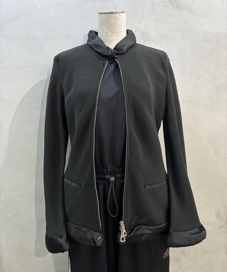 Jean Paul GAULTIER  FEMME Doughnut Collar W zip Jacket BK