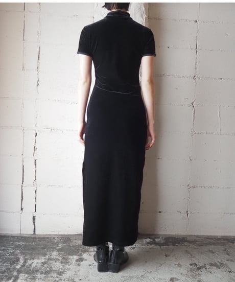 Short Sleeve Chinese Dress BK