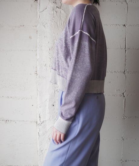 DIESEL Sustainable Textured Cropped Knit PURWH