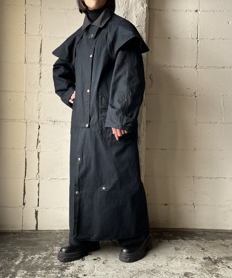 Long Cape Coat BK