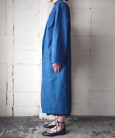 Double Breasted Denim Coat BL
