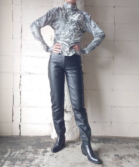Opal Velour Mock Neck Tops GR