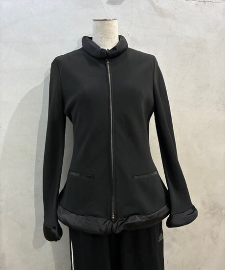Jean Paul GAULTIER  FEMME Doughnut Collar W zip Jacket BK