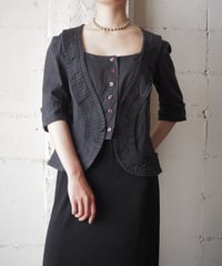 1980's KENZO Frill Blouse BK