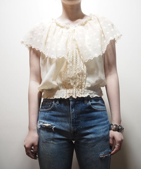 Lace Big Collar Blouse IV