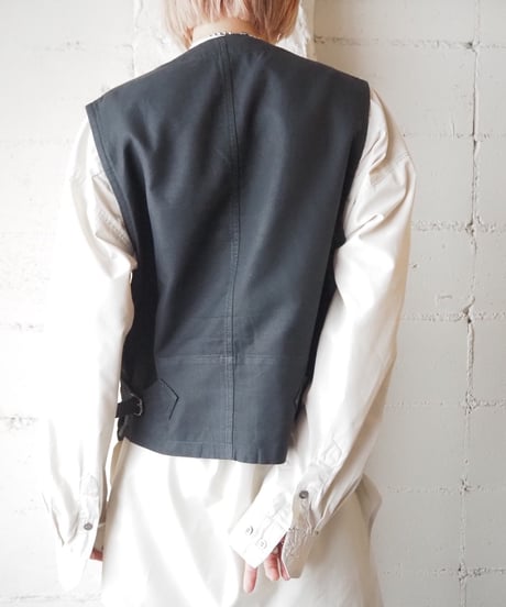 Y's YOHJI YAMAMOTO Zipup Vest BK