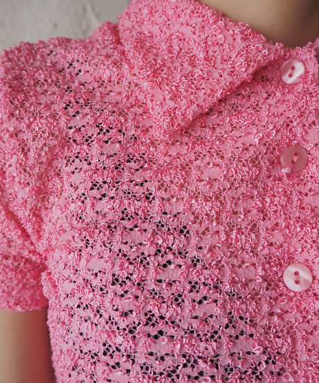 Shortsleeve Crochet Design Shirt PI