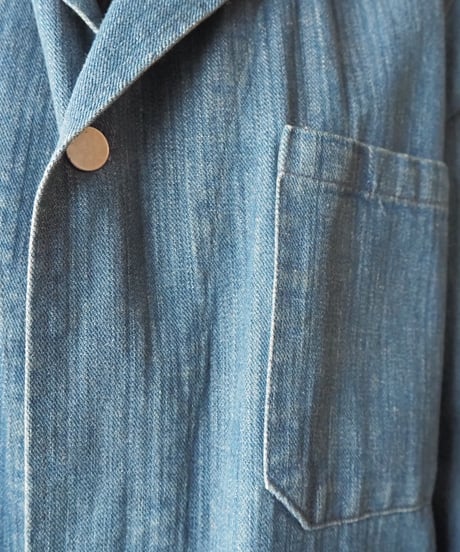 1990s USA Denim Chester Coat BL