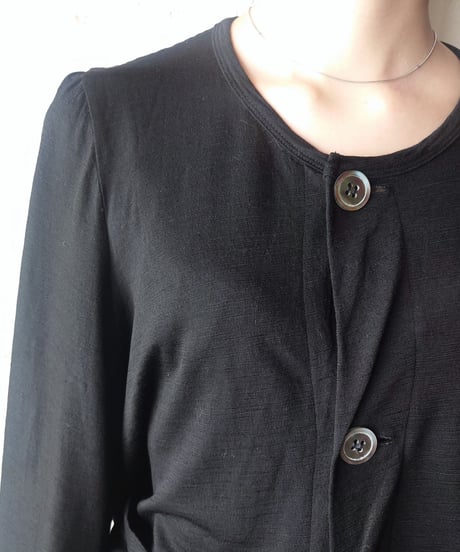 tricot COMME des GARÇONS Crew Neck Cardigan BK