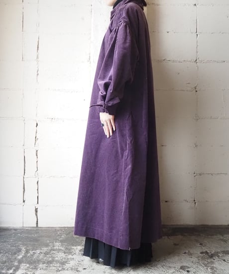 Corduroy Long Coat PUR
