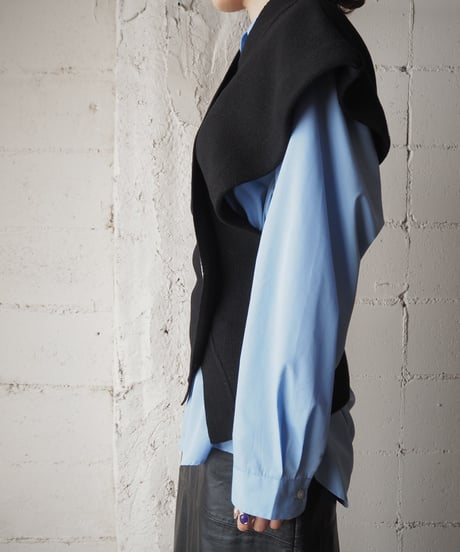 JACQUEMUS French Sleeve Knit Vest BK