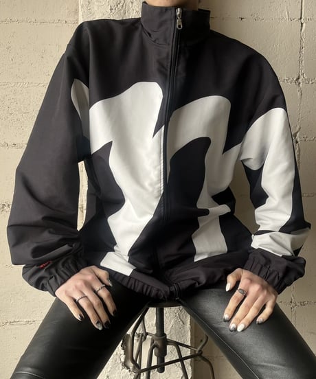 Bicolor Zipup Jacket BKWH