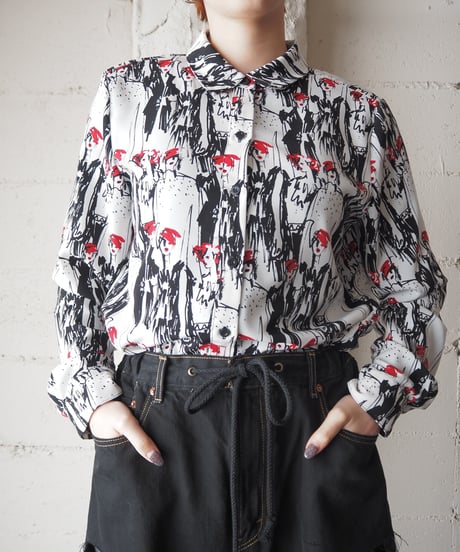 KARL LAGERFELD People Pattern Shirt WHBKRE