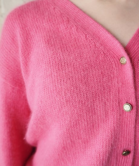 V neck Mohair Cardigan PI