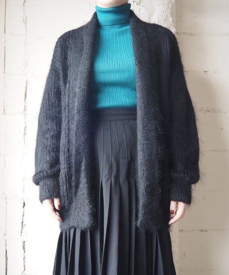 Mohair Shawl Collar Cardigan BK