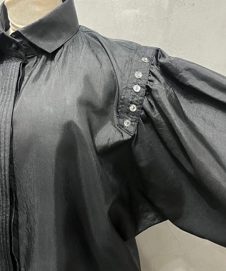 Sequin Shoruder Volume Sleeve BK