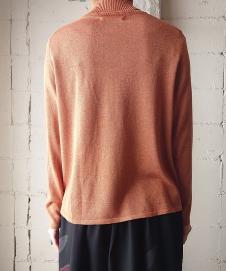 Lame Turtle Neck Knit OR