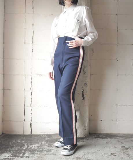 1970's Vintage High Waist Line Pants with Suspenders