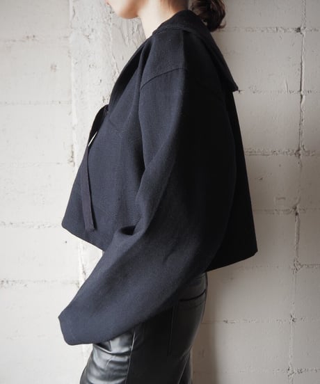 Remake Cropped Sailor Pullover Tops NV