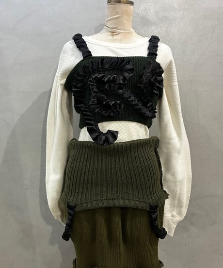 REMAKE Command Knit Frill Bustier KA