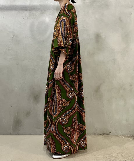 Indian Batik Short Sleeve Dress GRBR