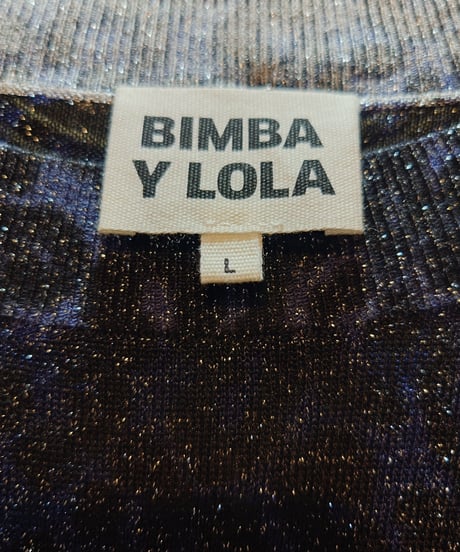 BIMBA Y LOLA Lame Leopard Knit NVBK