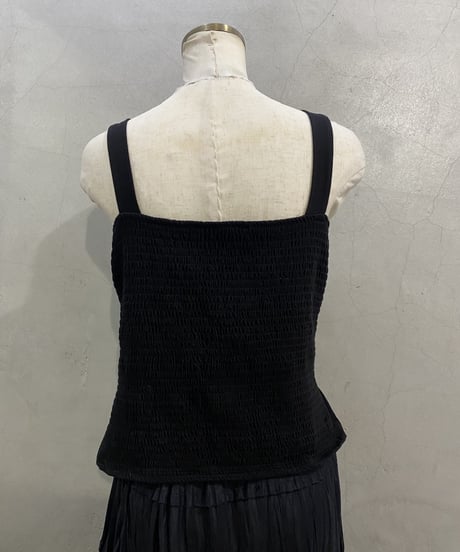 N/S Shirring Design Tops BK