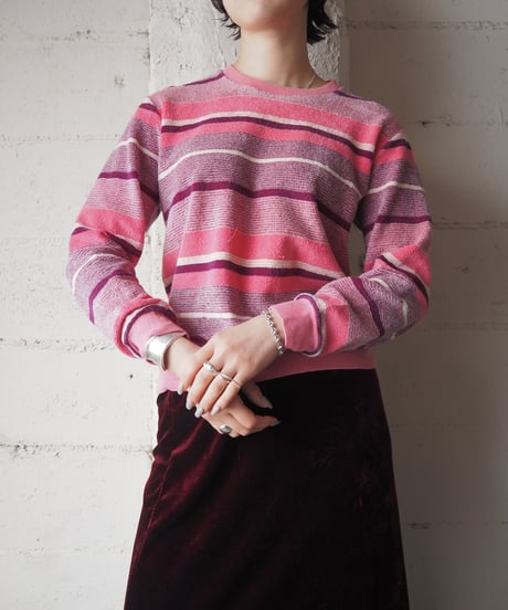 1970's Vintage Pile Sweatshirt PI PUR WH