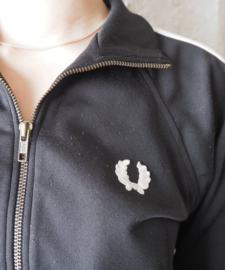 FRED PERRY Stand Collar Line Track Jacket BK WH
