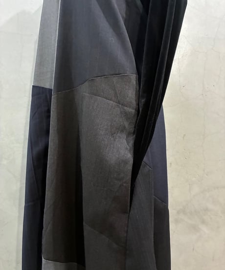 Remake Patchwork Camisole Dress BK GR NV