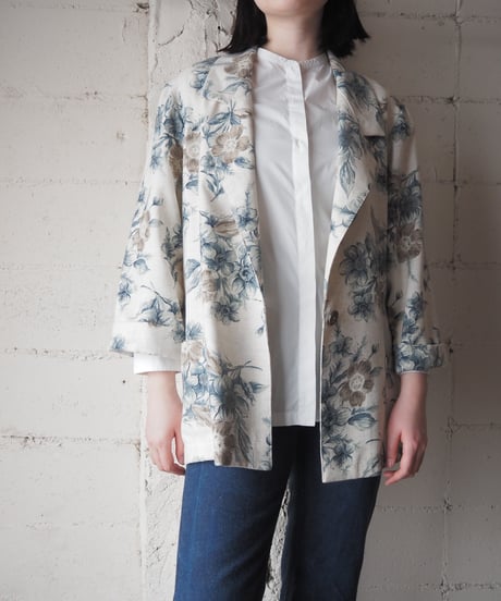 Joanna Flower Print Easy Tailored Jacket IV