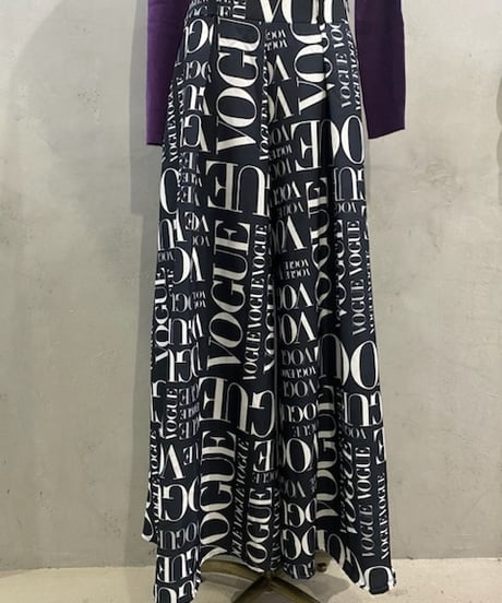 VOGUE Printed Wide Pants BKWH