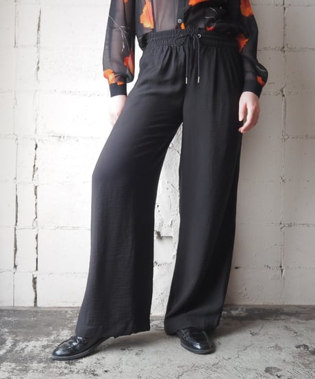 a new day Rayon Wide Easy Pants BK