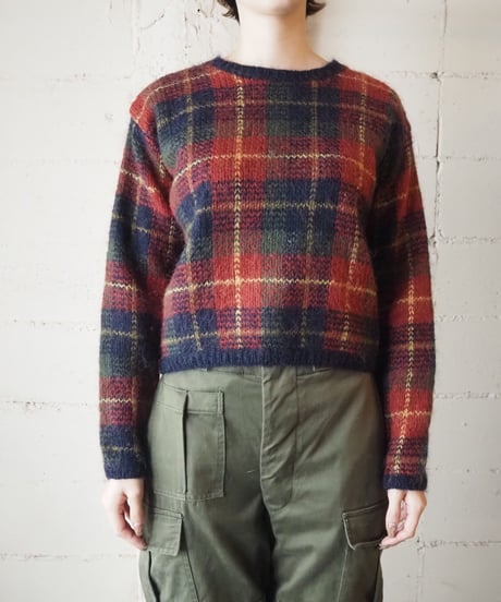 Plaid Mohair Sweater NVRE