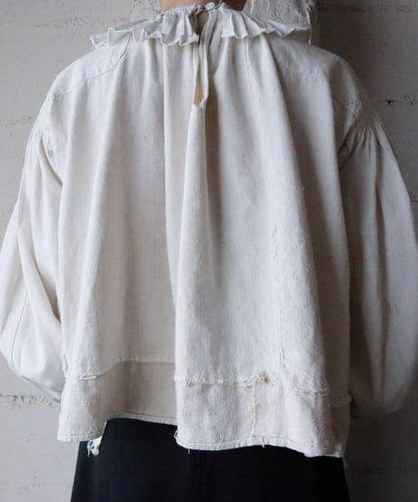 Vintage Ukrainian Tuck Collar Blouse IV