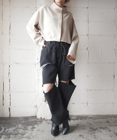 Stand Collar Short Shirt BE