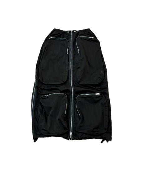 DIESEL Zip Design Cargo Pockets Skirt BK