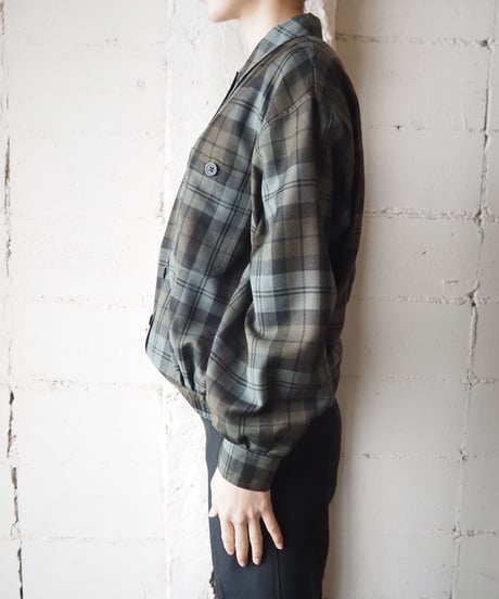 Check Pattern Blouse Shirt GNBK