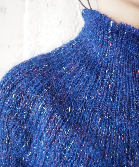 Drop Shoulder Glitter Knit BL
