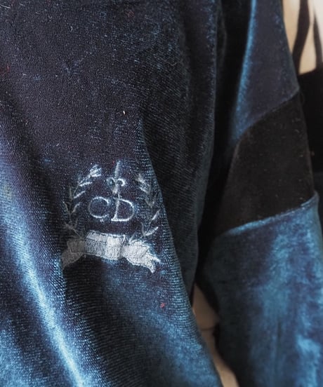 Christian Dior Velour Track Jacket GN WH BK